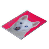 Carnet Husky Sibérien Blanc (Côté gauche)