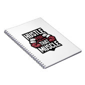 Carnet Hustle for That Muscle - Funny Gym Motivation (Côté Droit)