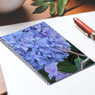 Carnet Hydrangea à Tête Bleue Fleur Florale