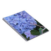Carnet Hydrangea à Tête Bleue Fleur Florale (Côté Droit)