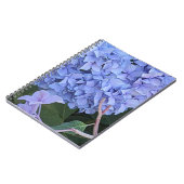 Carnet Hydrangea à Tête Bleue Fleur Florale (Côté gauche)