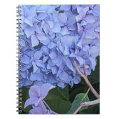 Carnet Hydrangea à Tête Bleue Fleur Florale (Devant)