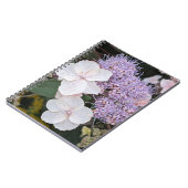 Carnet Hydrangea Aspera Blanche Fleurs Florales (Côté gauche)