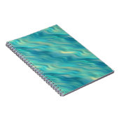 Carnet Hydrangea bleu texture ondulée (Côté Droit)