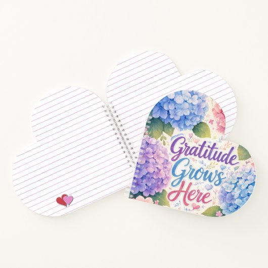 Carnet Hydrangea : La gratitude grandit ici (Intérieur)