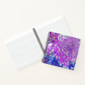 Carnet Hydrangea Limelight Élégant Violet et Bleu (Intérieur)