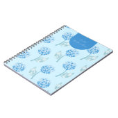 Carnet Hydrangea Personnalisable de Style Grandmillennial (Côté gauche)