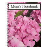 Carnet Hydrangea rose (Devant)