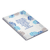 Carnet Hydrangée légère et aérée Motif floral (Côté Droit)