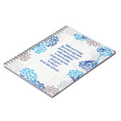 Carnet Hydrangée légère et aérée Motif floral (Côté gauche)