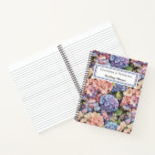 Carnet Hydrangées rose, bleu et violet Wedding planner (Intérieur)
