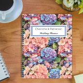 Carnet Hydrangées rose, bleu et violet Wedding planner