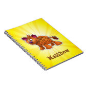 Carnet Hyena personnalisé jaune (Côté Droit)