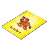Carnet Hyena personnalisé jaune (Côté gauche)