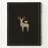 Carnet Hygge Scandinavian Folk Art Personnalisé Nom Perso (Dos)