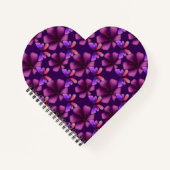 Carnet Hyper-Bloom Papillon Violet : Floral foncé (Devant)