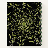 Carnet Hypnose de nature verte et noire fractale (Dos)