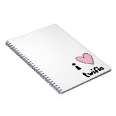 CARNET I <3 rose twific (Côté Droit)