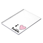 CARNET I <3 rose twific (Côté gauche)