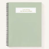 Carnet I am creating the life of my dreams (Devant)