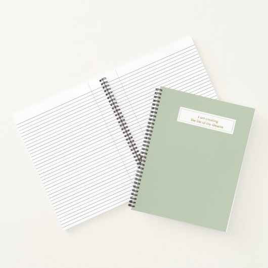 Carnet I am creating the life of my dreams (Intérieur)