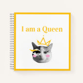 Carnet I Am Queen – Elegant funny (Devant)