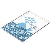 Carnet I amour de Whaley vous ! Bleu (Côté gauche)