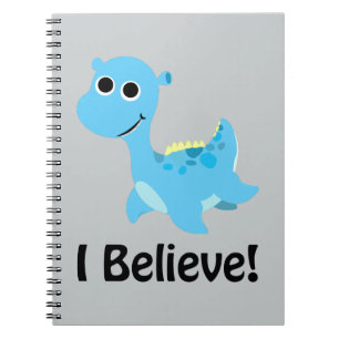 Carnet I Believe! Cute Blue Nessie