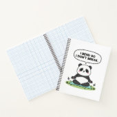 Carnet “I Bend So I Don’t Break” panda design (Intérieur)