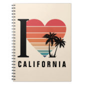 Carnet I ♥ California Retro (Devant)