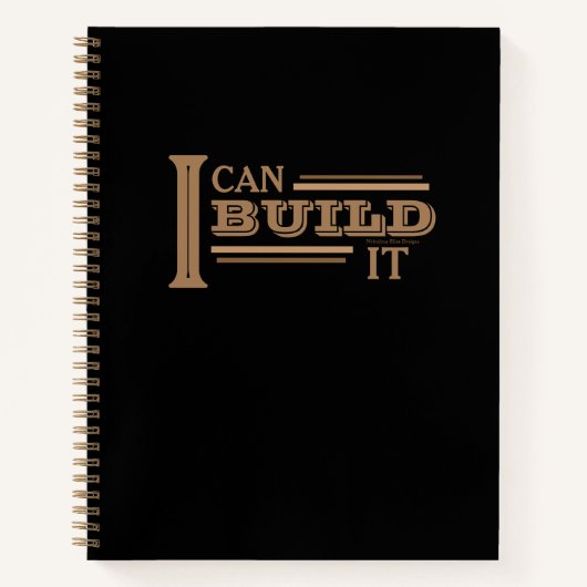 Carnet I Can Build It 8.5" x 11" Planner/ (Devant)