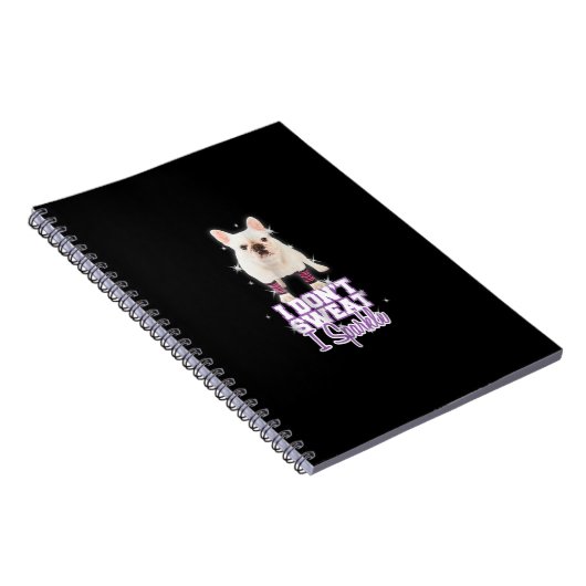 Carnet i dont weat, i sparkle | frenbuldog venin (Côté Droit)