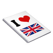 Carnet I drapeau britannique BRITANNIQUE d'Union Jack d'a (Côté Droit)