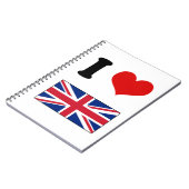 Carnet I drapeau britannique BRITANNIQUE d'Union Jack d'a (Côté gauche)