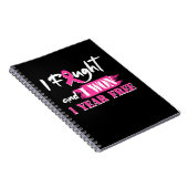Carnet I Fought and I Won 1 Year Free Breast Cancer (Côté Droit)