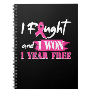 Carnet I Fought and I Won 1 Year Free Breast Cancer