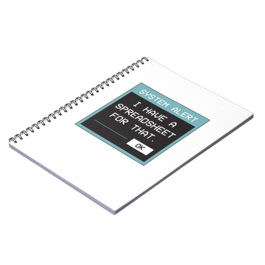 Carnet I Have a Spreadsheet for That Funny Office (Côté gauche)