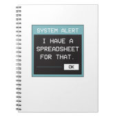 Carnet I Have a Spreadsheet for That Funny Office (Devant)