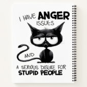 Carnet I Have Anger Issues Funny Cat Lover Gift  (Dos)