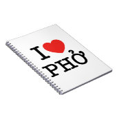 Carnet I Heart (Amour) Pho (Côté Droit)