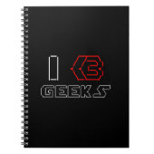 Carnet I Heart Geek ASCII ART (Devant)