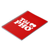 Carnet I Heart (Love) Pho (Tôi PHỞ) (Côté gauche)