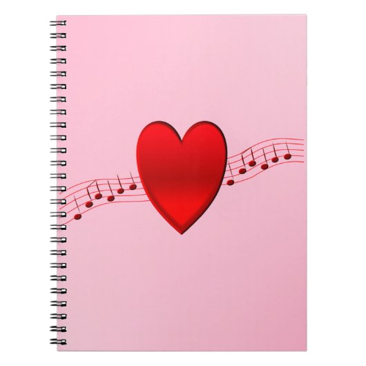 Carnet I Heart Music (Devant)