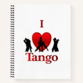 Carnet I Heart Tango (Devant)