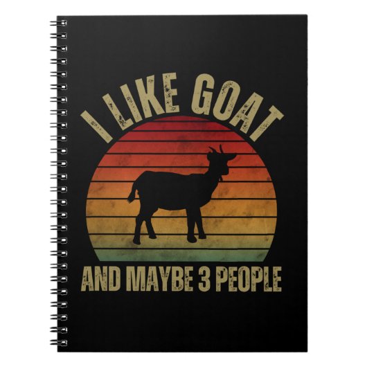 CARNET I LIKE GOAT AND MAYBE 3 PEOPLE (Devant)