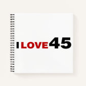 Carnet I Love 45 (Devant)
