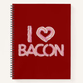 Carnet I Love Bacon (Devant)