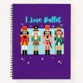 Carnet I Love Ballet Nutcrackers Notebook (Devant)