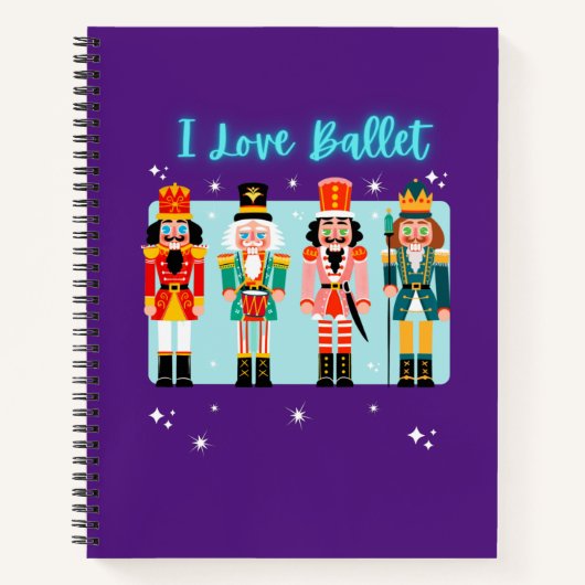 Carnet I Love Ballet Nutcrackers Notebook (Devant)