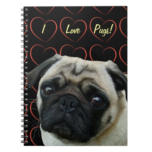 Carnet I Love Carlins with Hearts (Devant)
